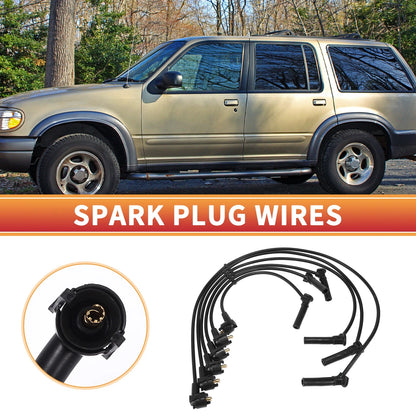 6 x Spark Plug Wire Ignition Coil Cables for Ford Explorer (2002-2005)