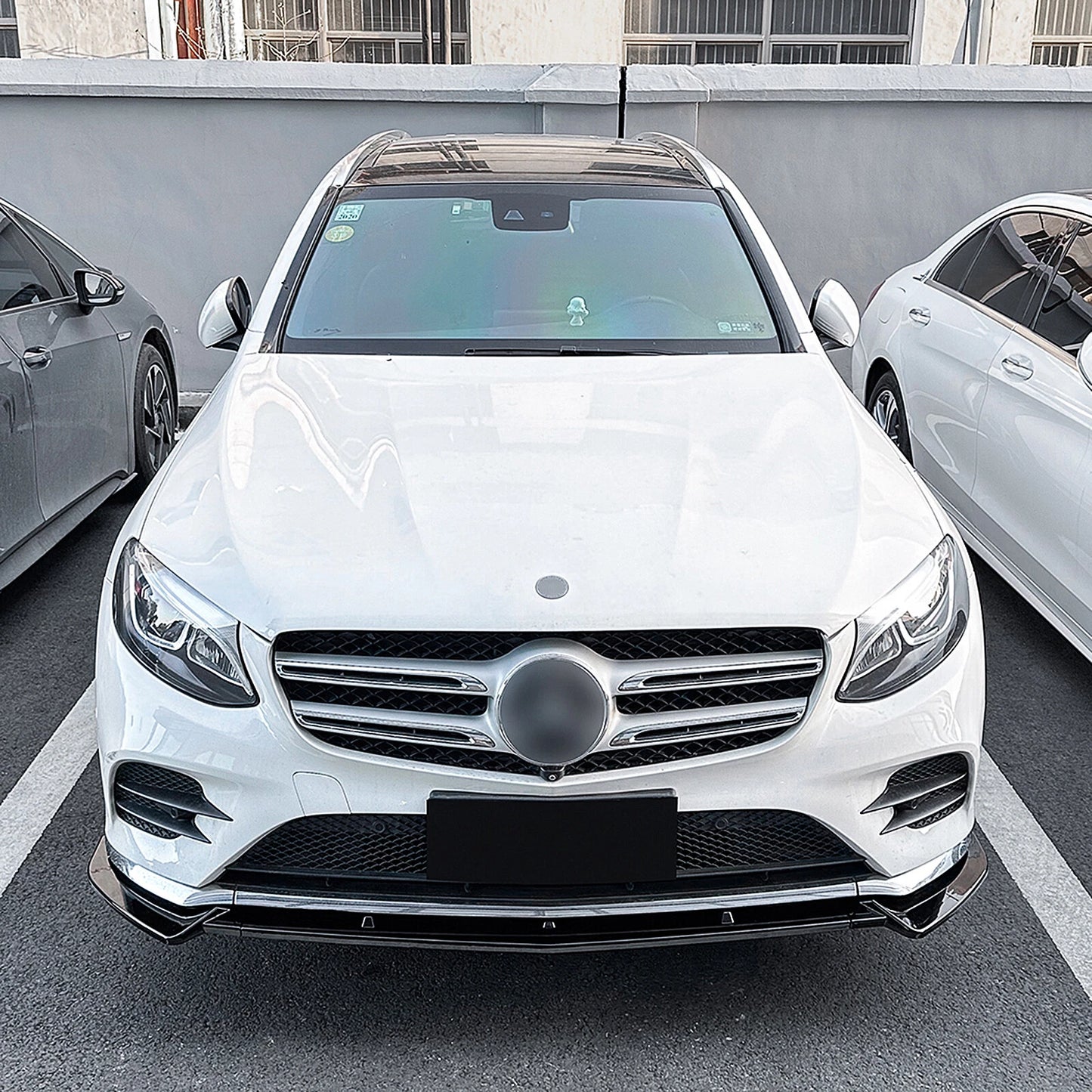 Gloss Black Front Splitter Lip for Mercedes Benz X253 C253 (2016-2019)
