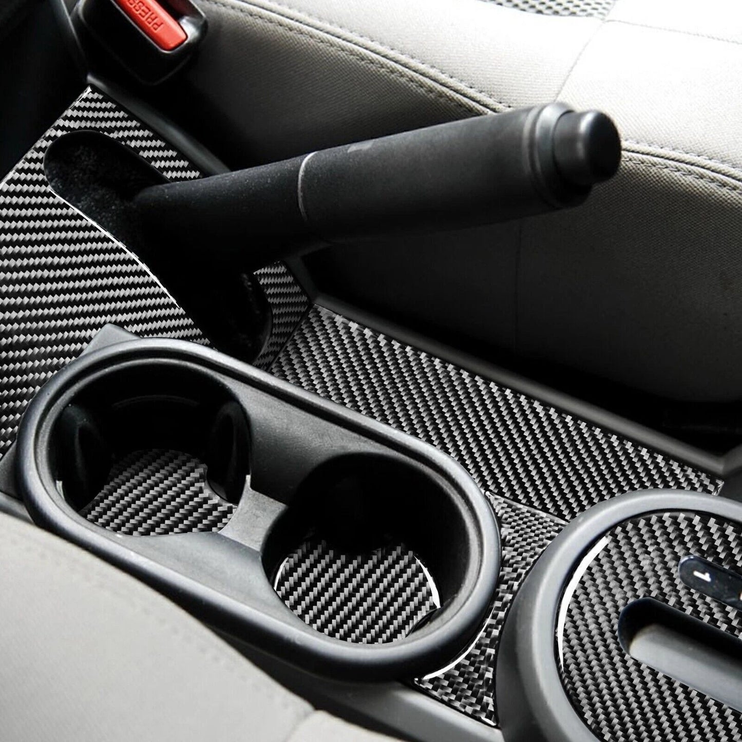10 x Carbon Fiber Gear Shift Panel Covers for Jeep Wrangler JK (2007-2010)