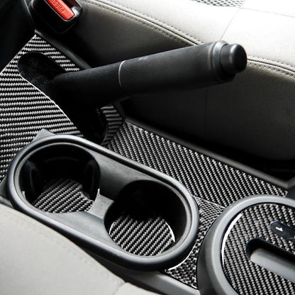 10 x Carbon Fiber Gear Shift Panel Covers for Jeep Wrangler JK (2007-2010)