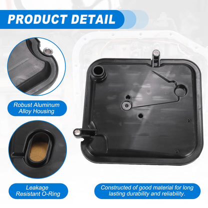 Transmission Fluid Filter Oil Pan for Jeep