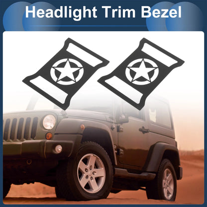 Headlight Trim Bezels  for Jeep Wrangler