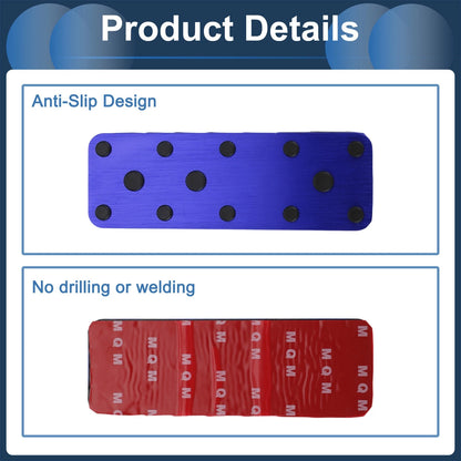 Aluminum Alloy Blue Footrest Pedal Cover for Subaru Forester (2003-2005)