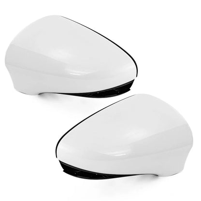 2 x White Outer Mirror Covers for Lexus ES350 GS350 IS350 (2013-2018)