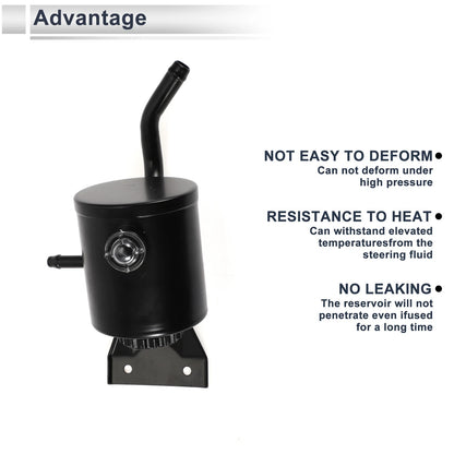 Power Steering Reservoir for Chevrolet Express 2500 3500 (2014-2022) 1 Pc Black