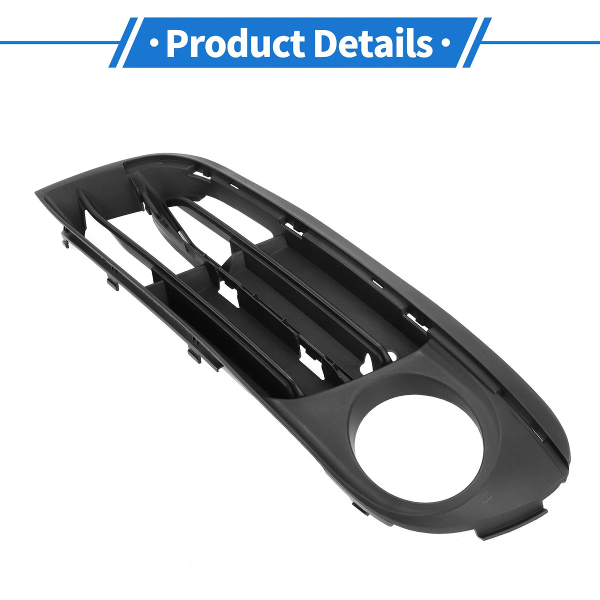 1 Pc Car Front Left Fog Light Grill for BMW 5 Series (2014 - 2016) Black