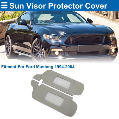 Sun Visor Covers  for Ford Mustang (1994-2004) Left & Right Gray