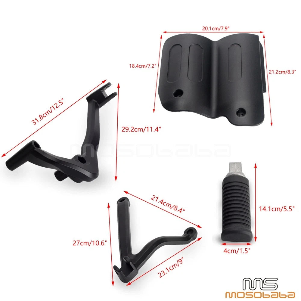 Passenger Footpeg Mount w/ Heat Shield for Harley Sportster S 1250 (21-22)