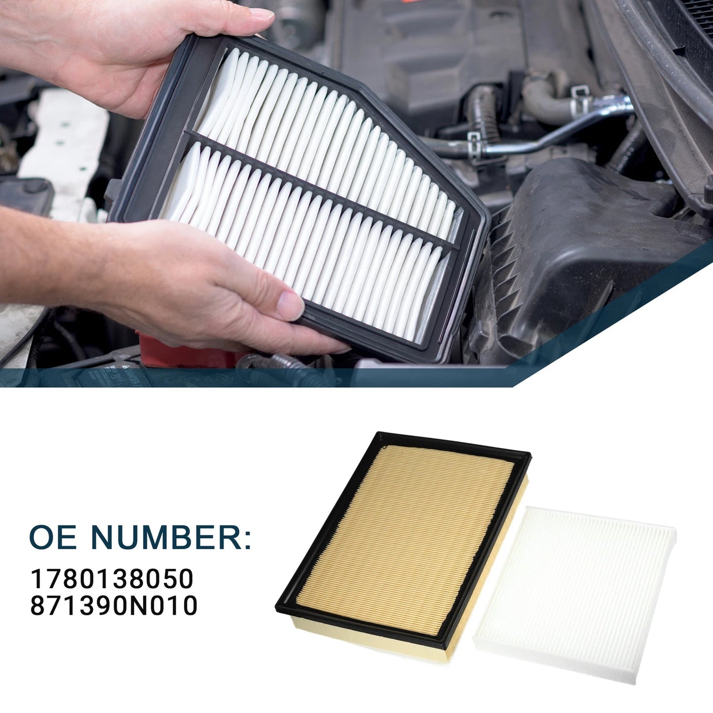 Cabin Air Filter Set for Toyota 4Runner (2003-2023)