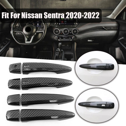 Carbon Style Door Handle Covers for Nissan Sentra (2020-2024)