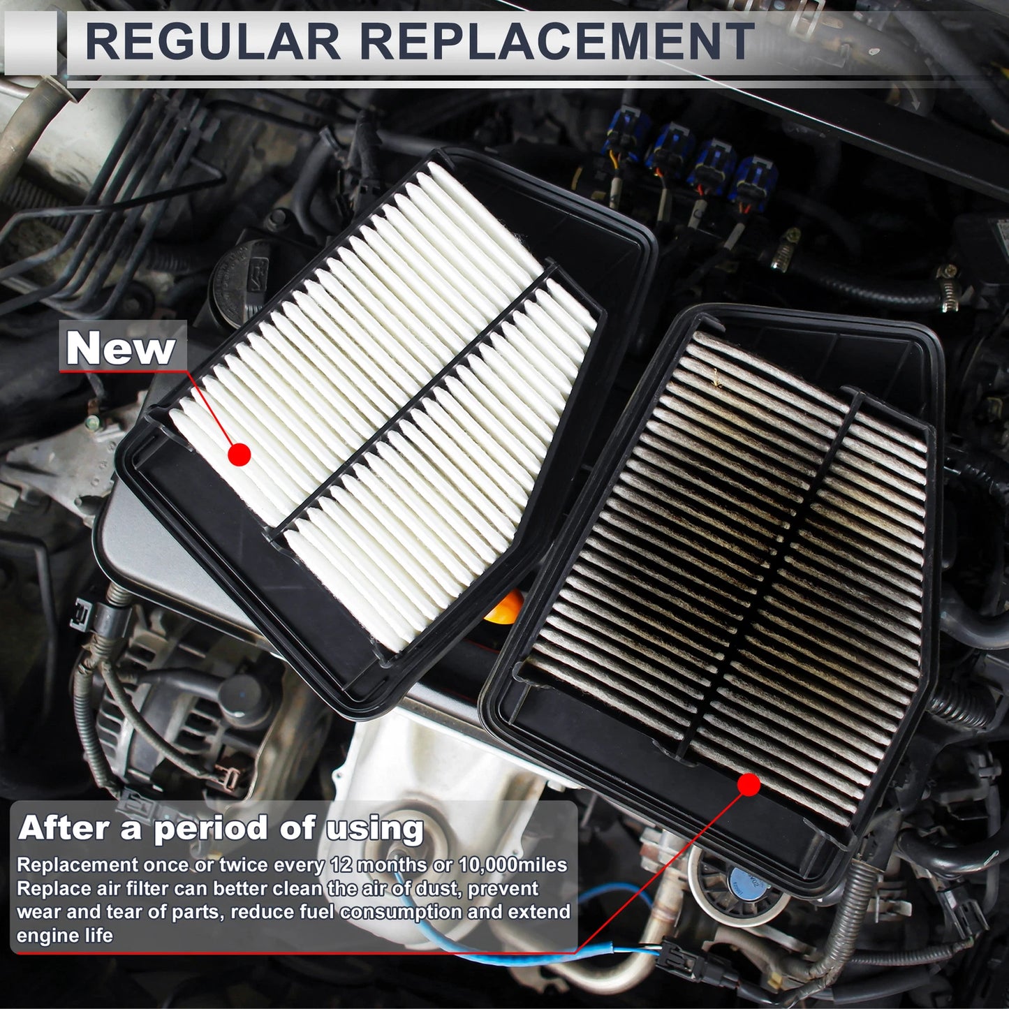 Engine Air Filter for Jeep Compass (2017-2022) 1 Pcs