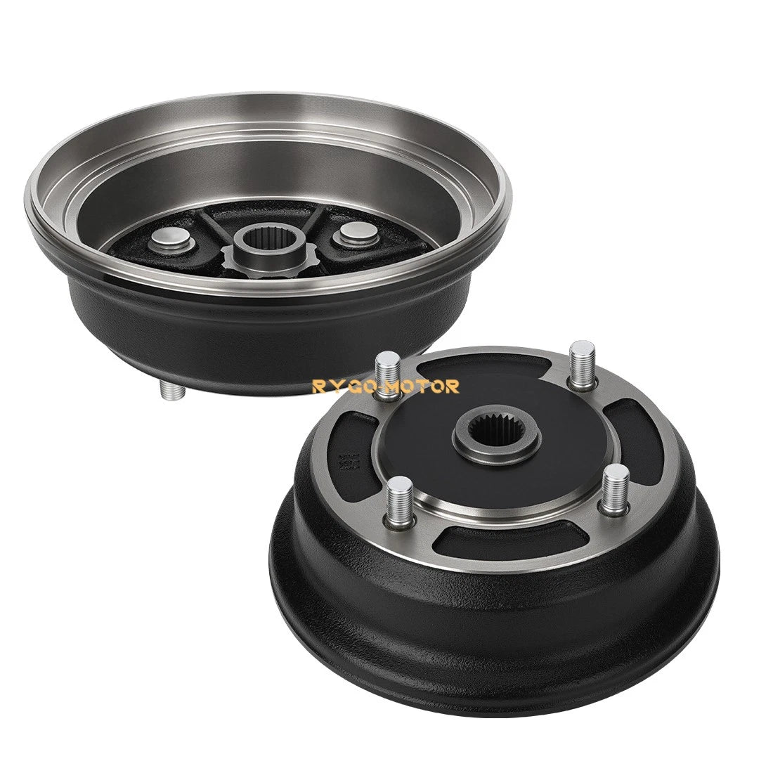2 x Front Brake Drum Hub for Kawasaki Mule 3010 4010 4000 3000 2510