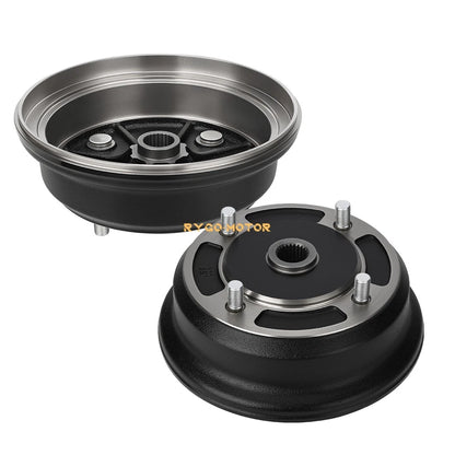 2 x Front Brake Drum Hub for Kawasaki Mule 3010 4010 4000 3000 2510