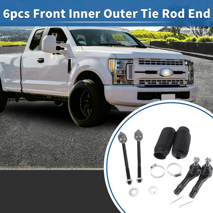 6pcs Front Inner Outer Tie Rod End Links Kit for Ford Ranger (2001-2011)