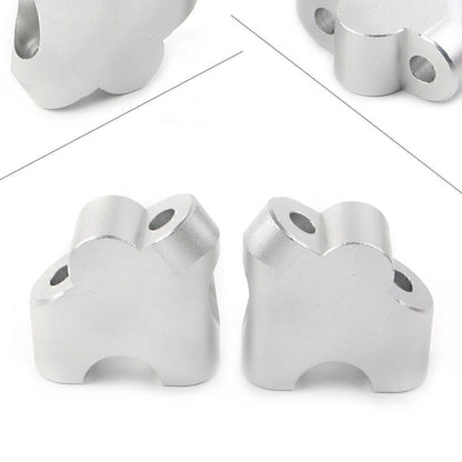 Silver Handlebar Clamp Riser for Suzuki V-Strom DL 650XT DL 1000 (2015-2020)