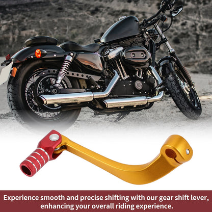 Folding Motorcycle Gear Shifter Lever for Honda CRF110F (2013-2018) Gold Red