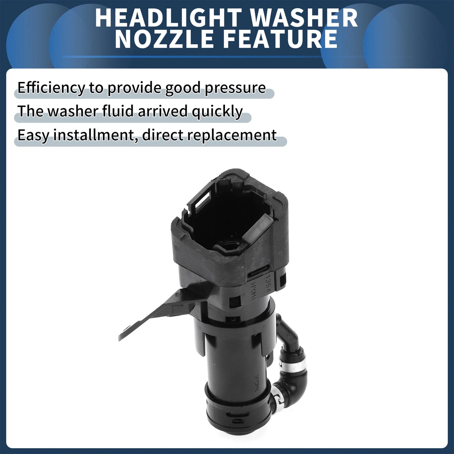 Front Driver Side Headlight Washer Nozzle for Mazda 3 (2008-2014)