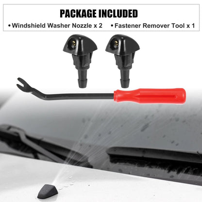 3 x Front Windshield Washer Nozzles for Honda CR-V (1999-2004)