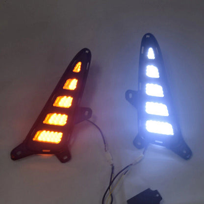 2 x DRL Daytime Running Light Turn Signal Fog Lamp for Toyota CHR (2017-2020)