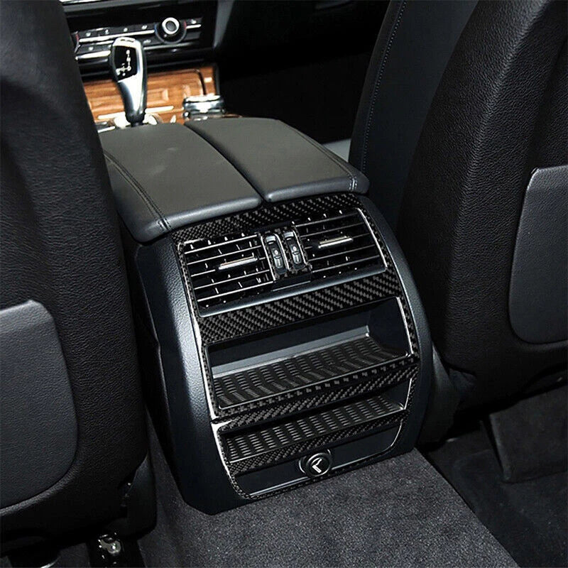 Carbon Fiber Rear Air Vent Outlet Frame Cover for BMW 5 Series F10 (2011-2017)