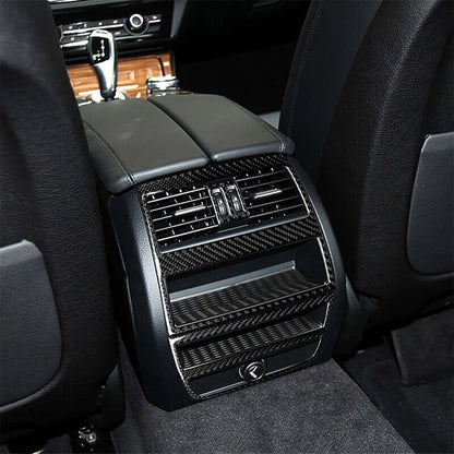 Carbon Fiber Rear Air Vent Outlet Frame Cover for BMW 5 Series F10 (2011-2017)