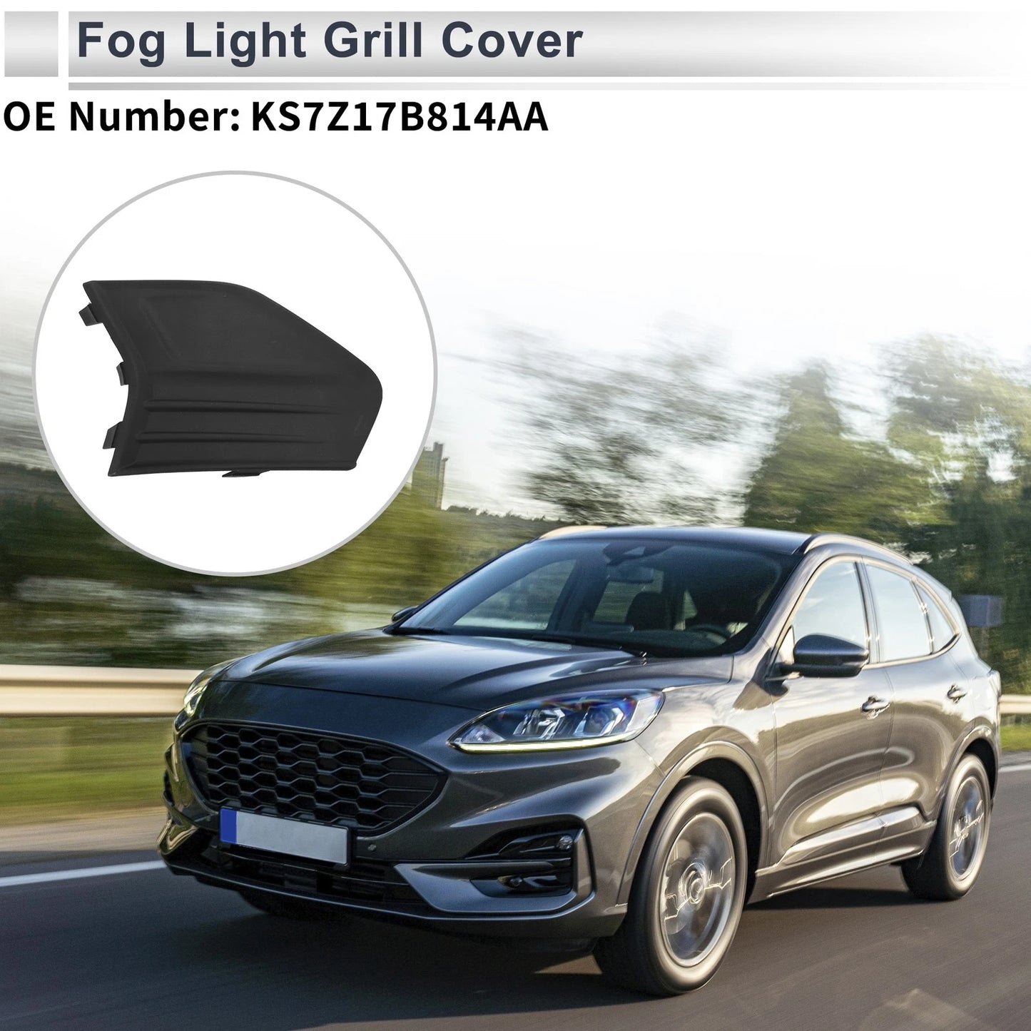 Front Right Fog Light Grill for Ford Fusion (2019-2020)