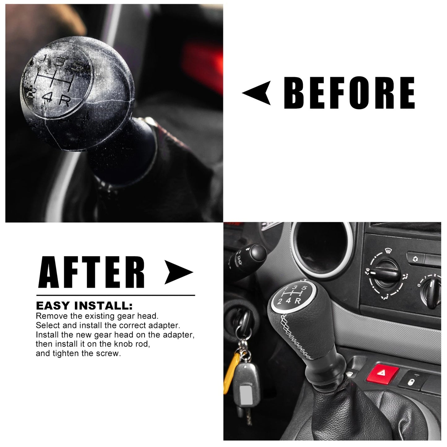 5 Speed Gear Shift Knob for Peugeot 106 107 205 (1991-2014)