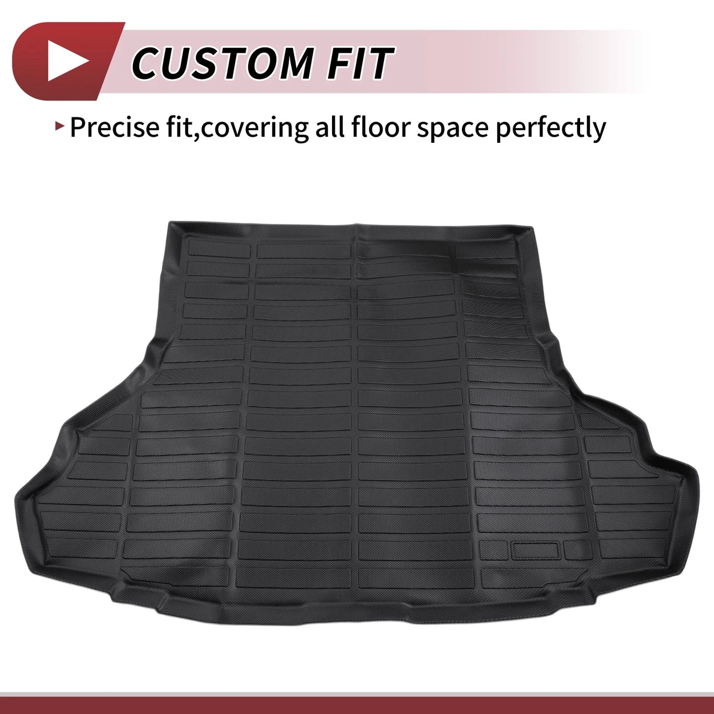 Cargo Liner Rear Trunk Mat for Ford Mustang 2015-2024 Black TPE