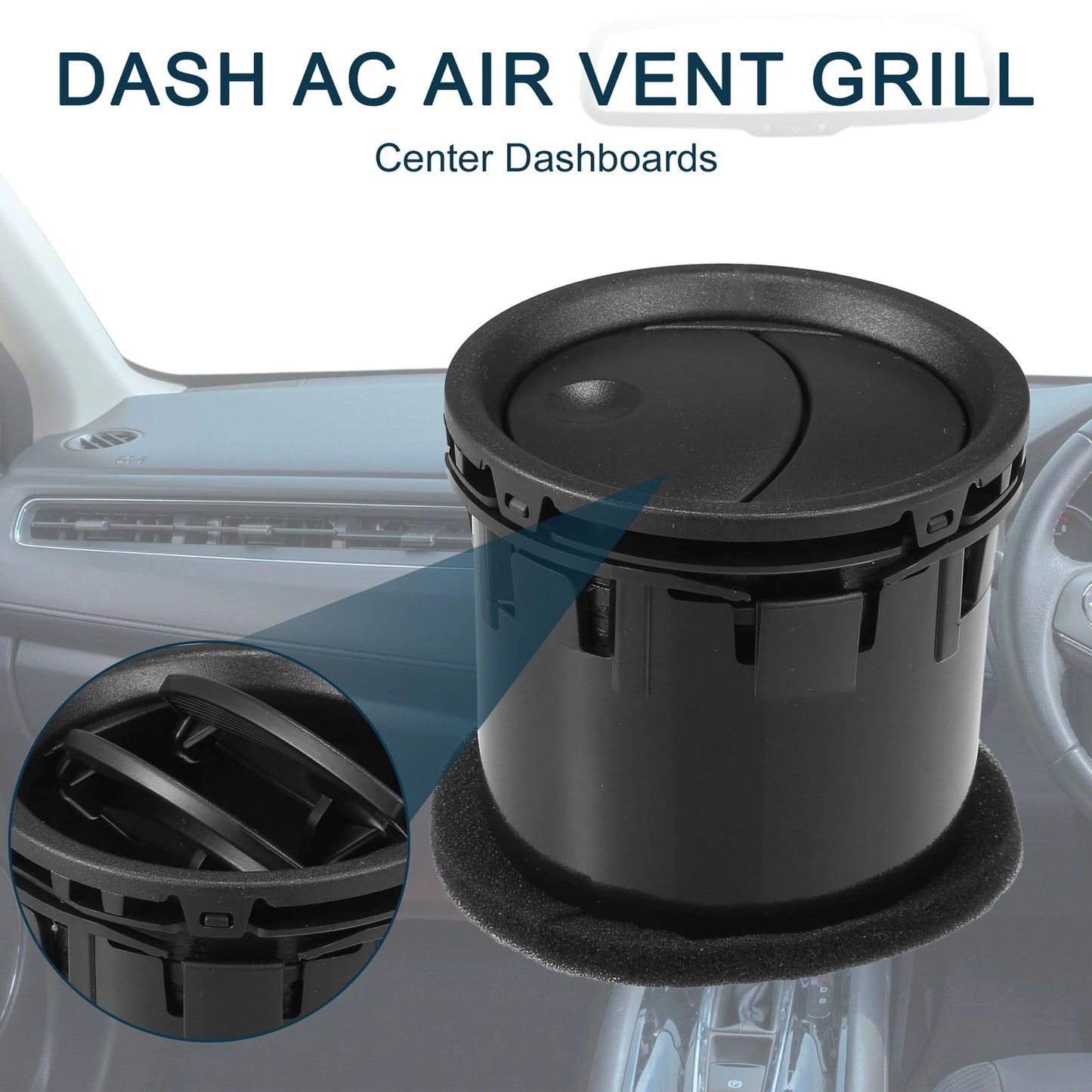 Air Vent Panel for Ford F150 2004-2008 Durable AC Grille Black