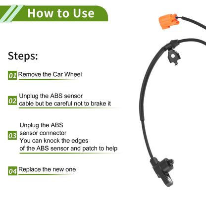 ABS Wheel Speed Sensor for Honda Pilot (2006-2008) - 1 x Front Left Sensor