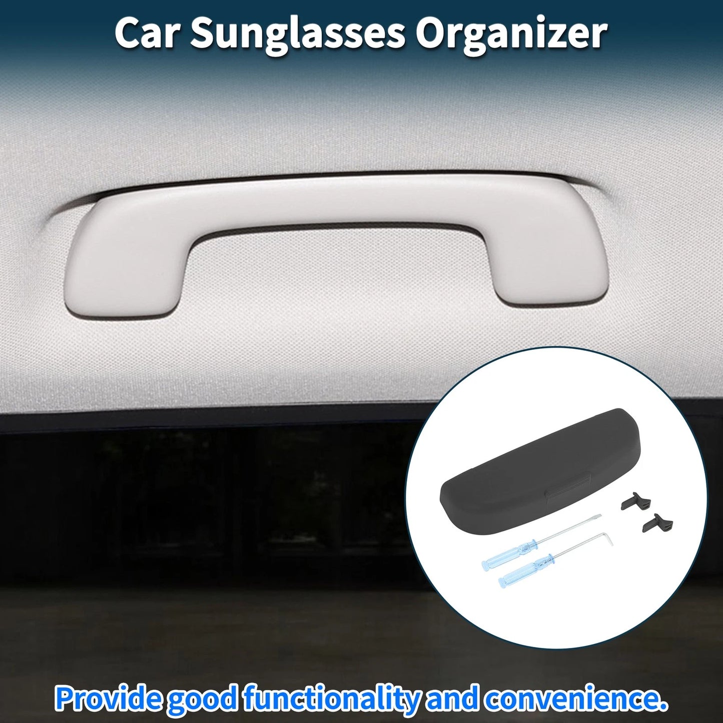 Sunglasses Case for Mercedes-Benz GLA Eyeglasses Holder Storage Box Black