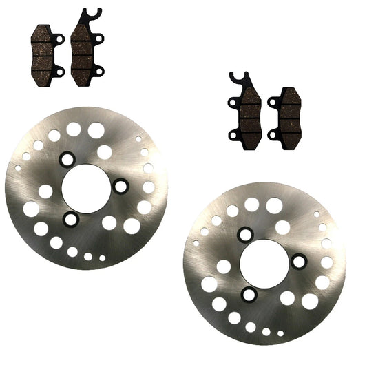2 x Front Rotors & Semi-Metal Pads for Suzuki LT-R450 Quadracer (2006–2009)