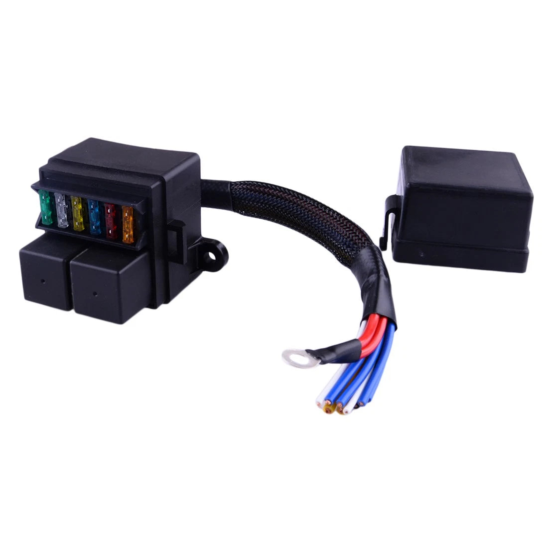 Prewired Fuse Relay Box & Fuses for 12V Car, Truck, Boat (No Year Specified)