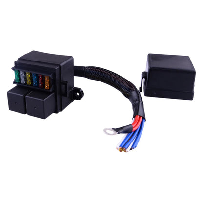 Prewired Fuse Relay Box & Fuses for 12V Car, Truck, Boat (No Year Specified)