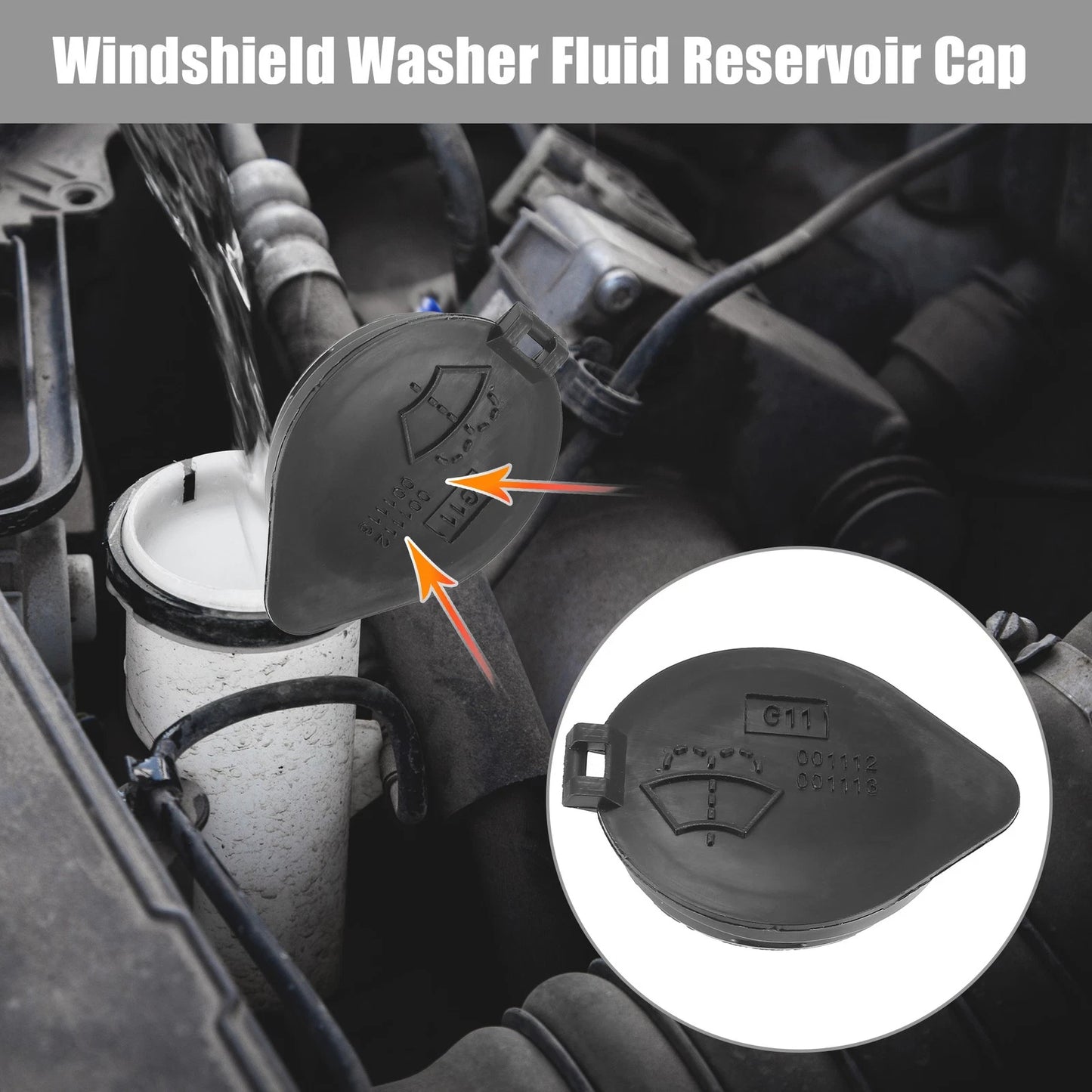 2 x Windscreen Washer Fluid Reservoir Cap for Toyota Lexus