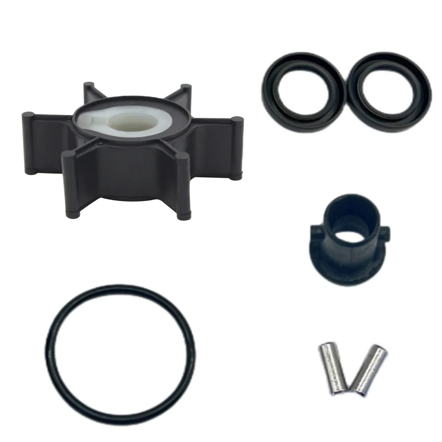 Water Pump Impeller Kit for Yamaha 2-Stroke 2HP Outboard Motor