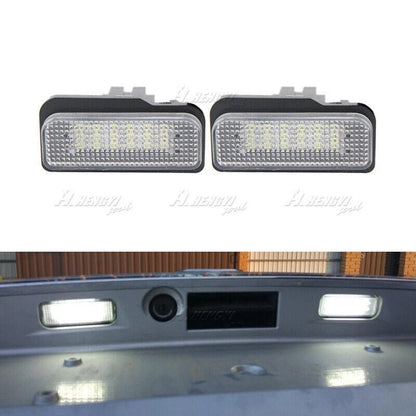 White LED License Plate Lights Lamp for MB R171 W203 W211 W219 (2004–2010)