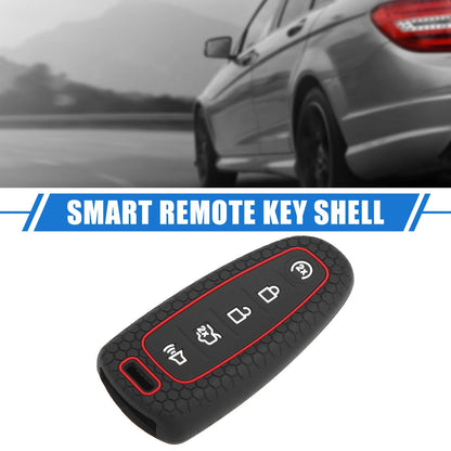 5 Button Smart Remote Key Shell for Ford CMAX 2013-2018 Silicone Black