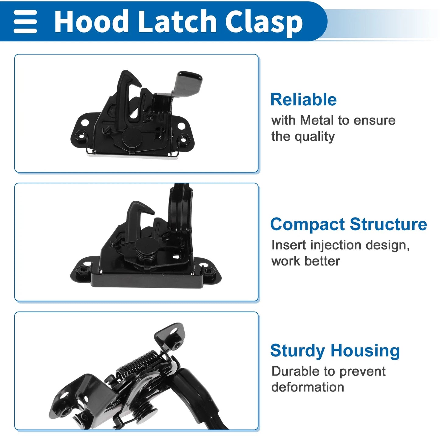 Hood Latch Assembly for Hyundai Elantra 2011-2016 (1 x)