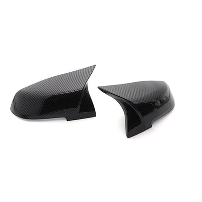 2Pcs Carbon Fiber Rear Side Mirror Cover Caps for BMW F20 F21 F30 F32 F36 X1 M3