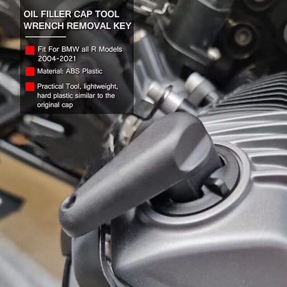 Oil Filler Cap Tool Removal Key Keyring for R1200GS,R1200RT R1200R Black