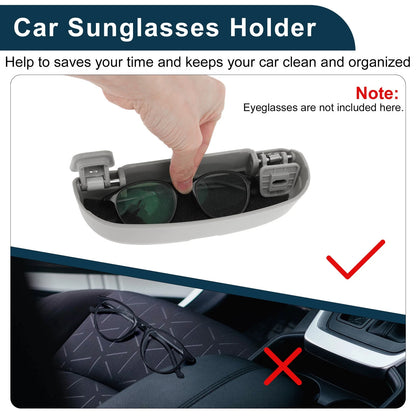 Sunglasses Case for Mitsubishi Outlander Eyeglasses Holder Storage Box Grey