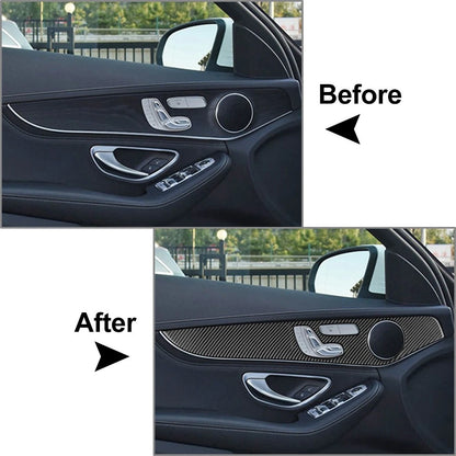 Carbon Fiber Inner Door Panel Cover Trim for GLC Class X253 (2016-2021)
