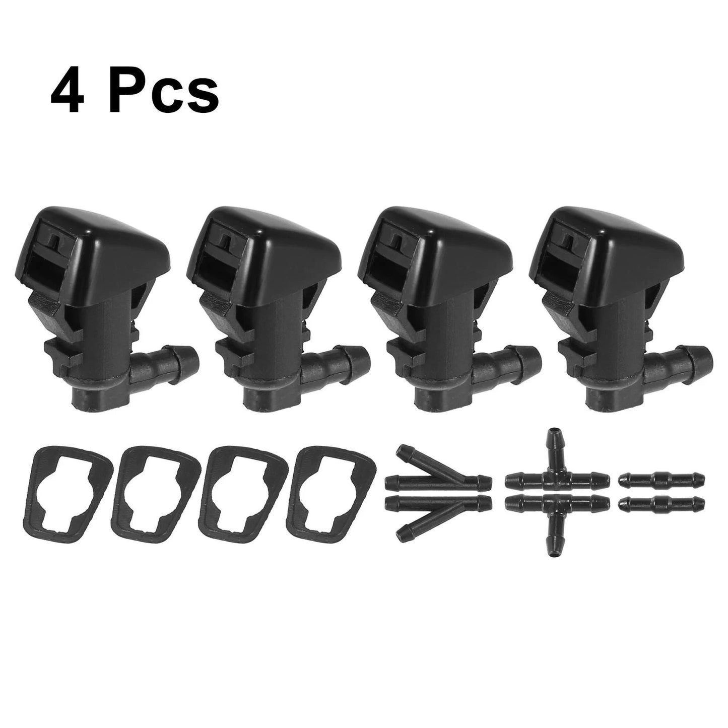 4 x Front Windshield Washer Nozzles for Jeep Liberty (2002-2007)