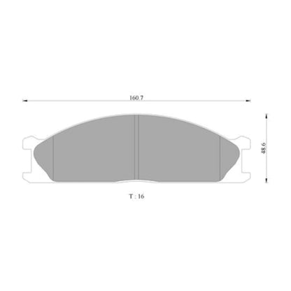 Disc Brake Pad Set for Subaru SVX (1992 - 1997)