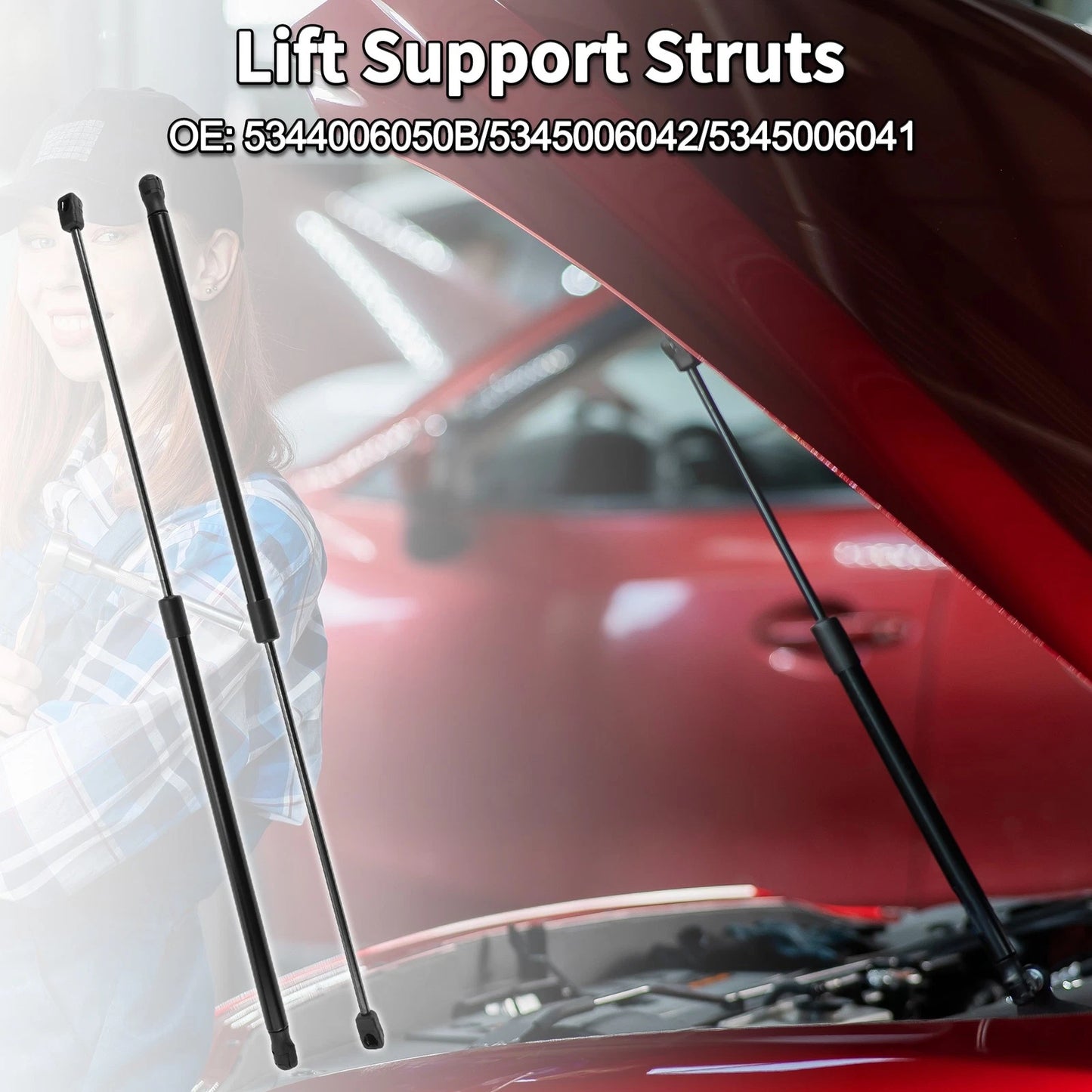 Front Hood Bonnet Lift Supports Struts for Toyota Camry (2007–2011)