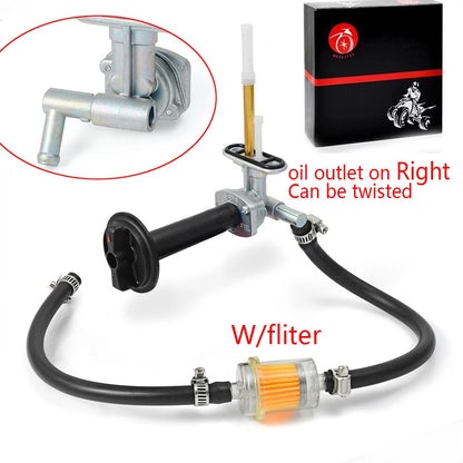 Fuel Valve Petcock W/ Filter Lever Screw for Kawasaki Prairie 360 (1999-2006)