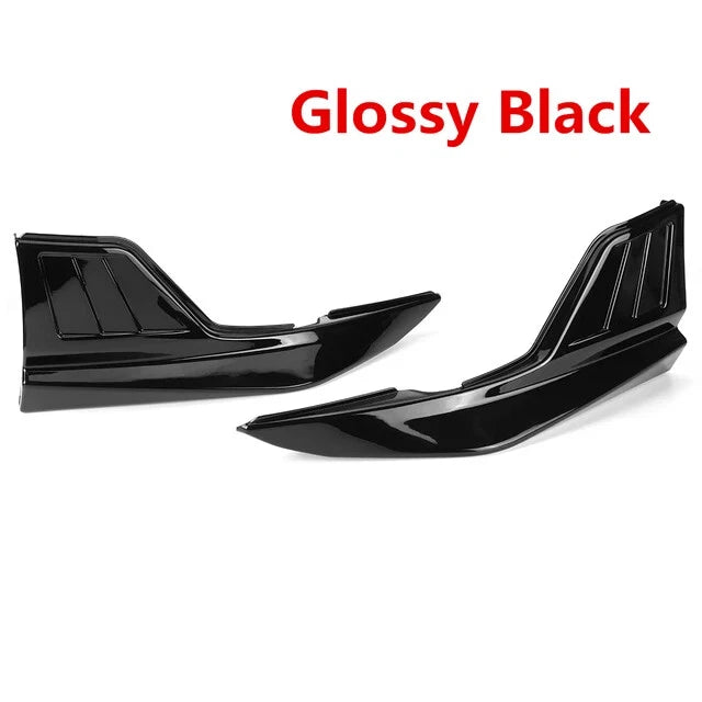 Glossy Black Rear Bumper Splitter Lip Protector 2 x for Toyota Corolla (2020-UP)