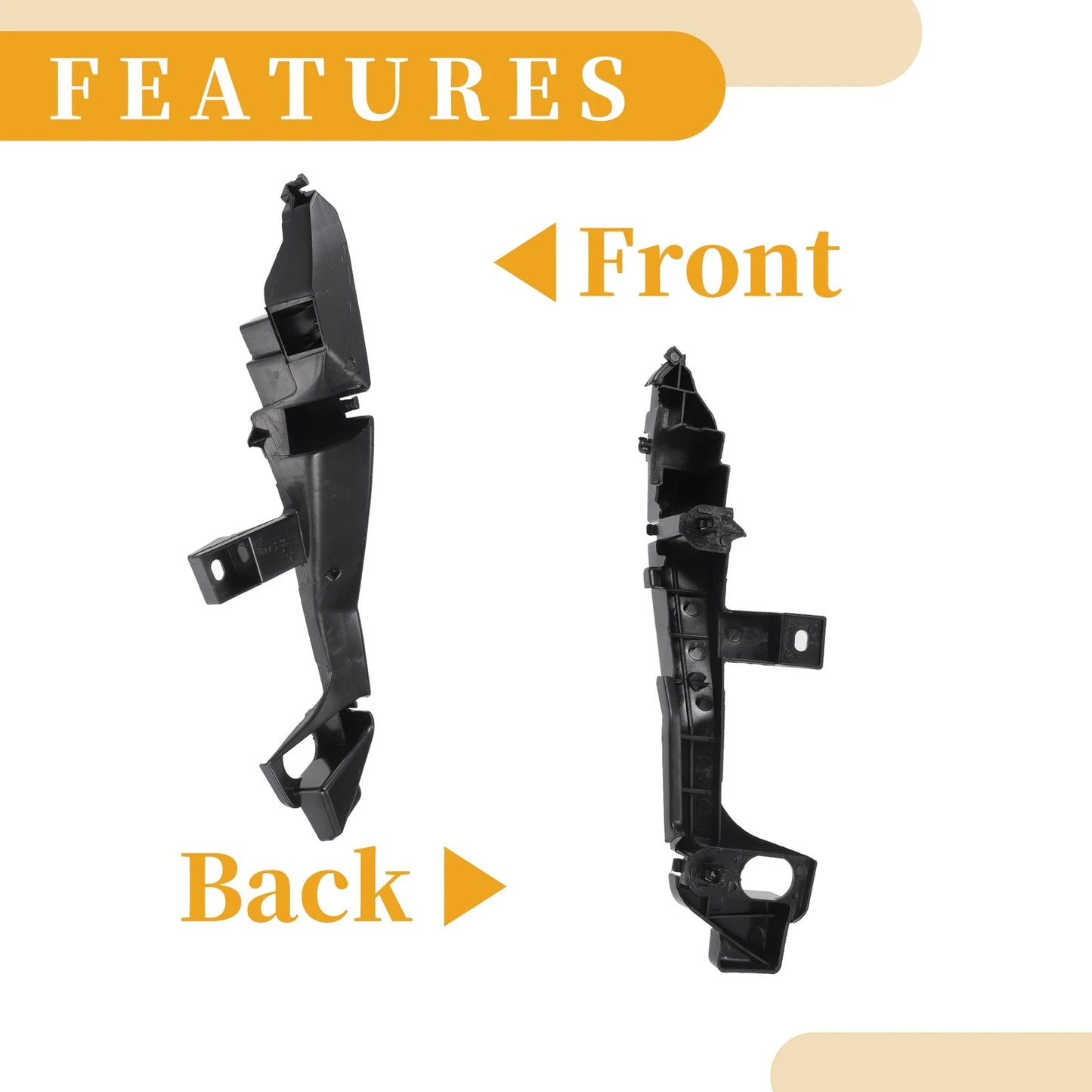 Front Bumper Support Bracket for Toyota Cruiser (2003-2008) - 1 Pair