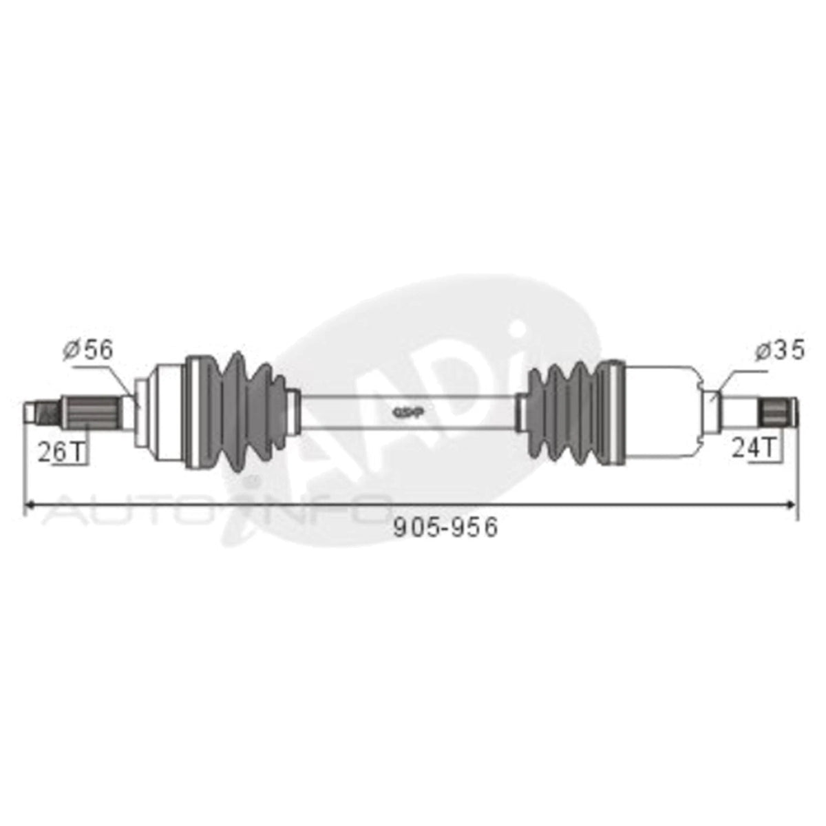 RH CV Shaft for Mazda 323 BG 4cyl 1.6L 1.8L (1989-1994)
